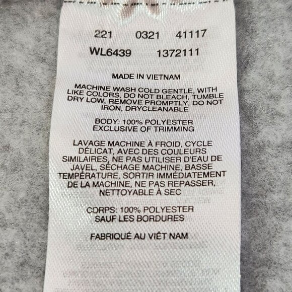 Columbia Light Grey Full Zip Long Sleeve Fleece Jacket Women's Size M - Picture 10 of 13